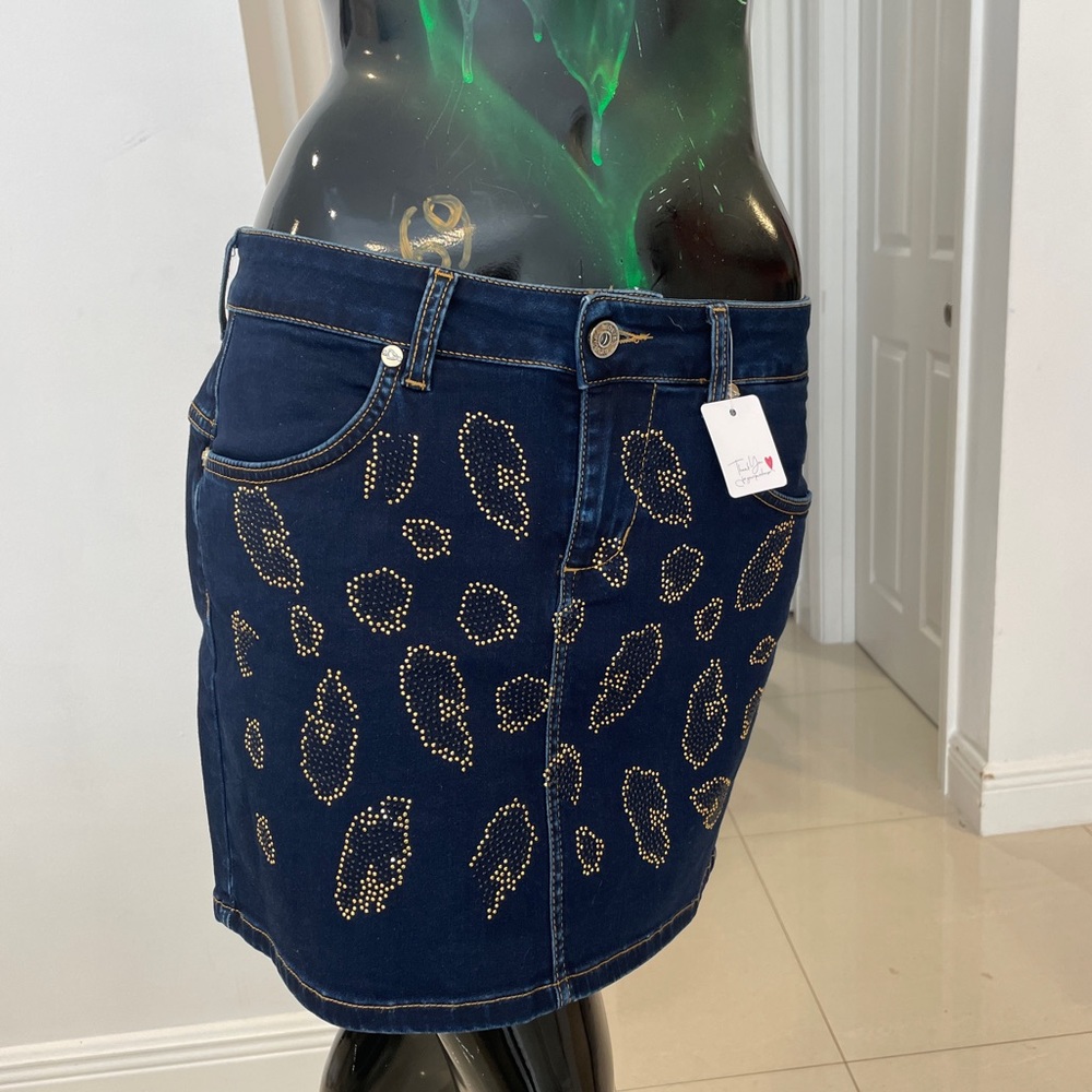 Denim Mini Skirt from Italian brand blugirl Follies Size 44 (M) Pristine